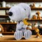 Roman 8.0 Inch Snoopy & Woodstock Garden Statue Summer Figurine , Weather Resistant Summer Decor Peanuts Dog Bird